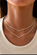 V-Tennis Necklace