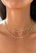 Blush drops Necklace